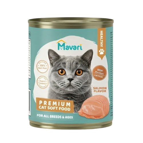 Bag of Haysen House Bells cat food with green packaging and a picture of a cat