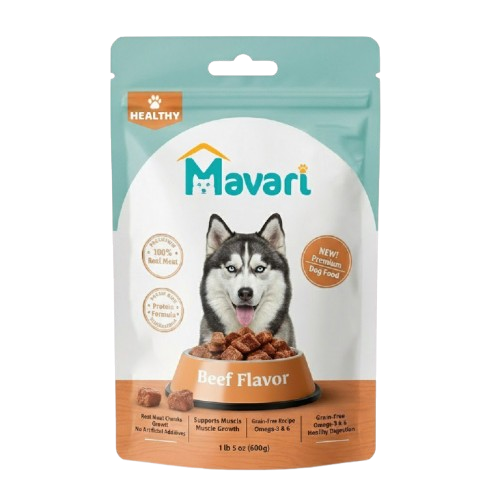 Bag of Haysen House Bells cat food with light blue packaging and a picture of a cat